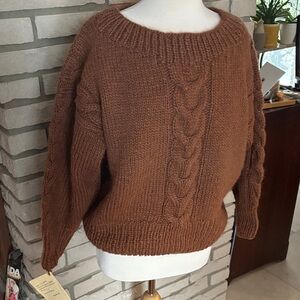 Chunky Icelandic wool Cable Knit Sweater